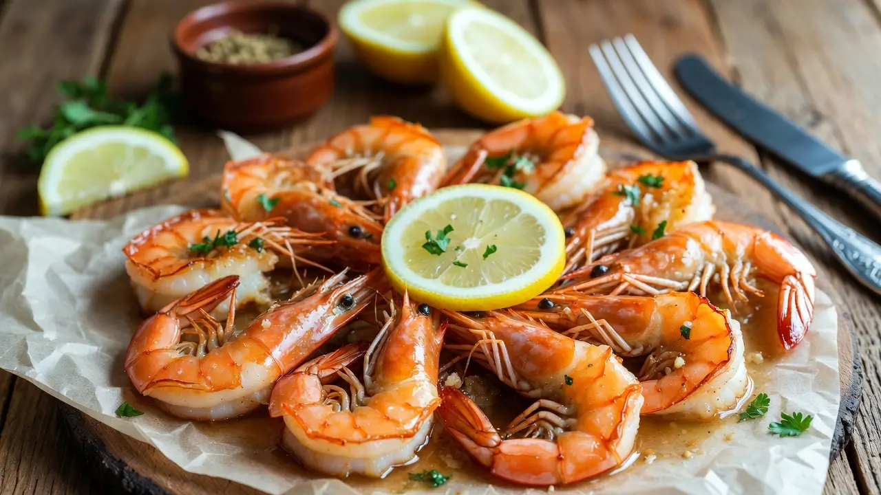 Simple Garlic Shrimp